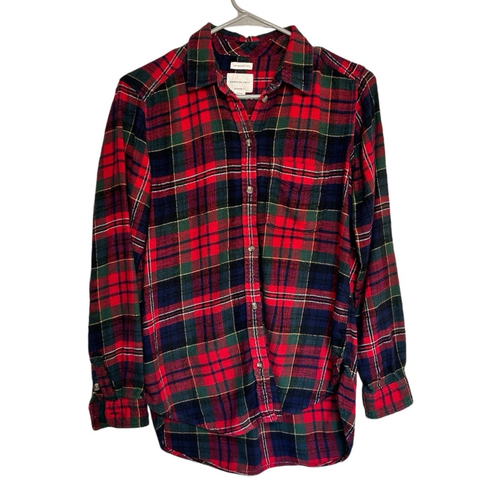 American Eagle Women’s Multicolored Ahhmazingly Soft Flannel, Size S